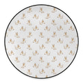 Cartoon Bull Terrier Pattern Print Round Floor Mat
