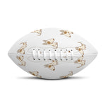 Cartoon Bull Terrier Pattern Print Rugby Ball
