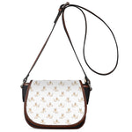 Cartoon Bull Terrier Pattern Print Saddle Bag