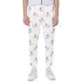 Cartoon Bull Terrier Pattern Print Joggers