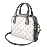 Cartoon Bull Terrier Pattern Print Shoulder Handbag