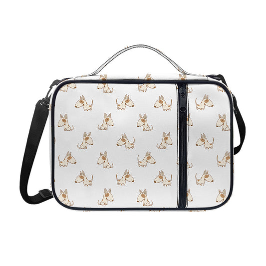 Cartoon Bull Terrier Pattern Print Shoulder Strap Bible Bag