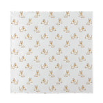 Cartoon Bull Terrier Pattern Print Silk Bandana