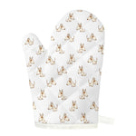 Cartoon Bull Terrier Pattern Print Single Oven Mitt