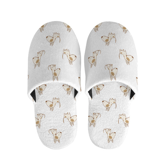 Cartoon Bull Terrier Pattern Print Slippers