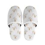 Cartoon Bull Terrier Pattern Print Slippers