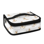 Cartoon Bull Terrier Pattern Print Small Lunch Bag