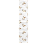 Cartoon Bull Terrier Pattern Print Table Runner