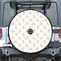 Cartoon Bull Terrier Pattern Print Tire Cover With Camera Hole