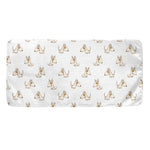 Cartoon Bull Terrier Pattern Print Towel