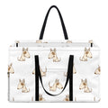 Cartoon Bull Terrier Pattern Print Utility Tote Bag