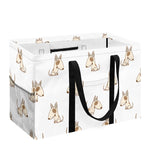 Cartoon Bull Terrier Pattern Print Utility Tote Bag