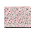 Cartoon Cactus And Llama Pattern Print Bifold Wallet