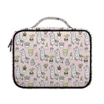 Cartoon Cactus And Llama Pattern Print Briefcase Bible Bag