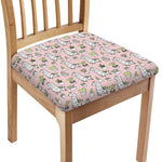 Cartoon Cactus And Llama Pattern Print Chair Cushion Cover