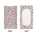 Cartoon Cactus And Llama Pattern Print Changing Pad Cover