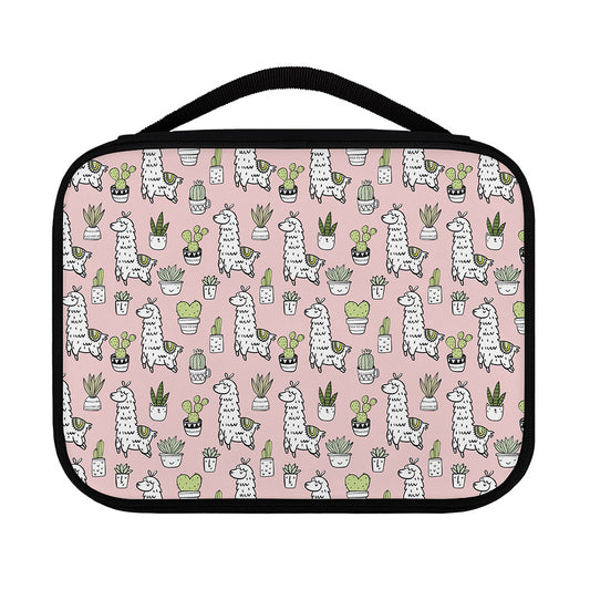 Cartoon Cactus And Llama Pattern Print Classic Bible Case