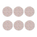 Cartoon Cactus And Llama Pattern Print Coaster Set