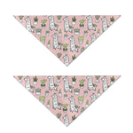 Cartoon Cactus And Llama Pattern Print Dog Bandana