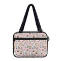 Cartoon Cactus And Llama Pattern Print Double Strap Bible Bag