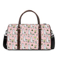 Cartoon Cactus And Llama Pattern Print Duffel Bag