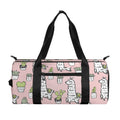 Cartoon Cactus And Llama Pattern Print Gym Bag