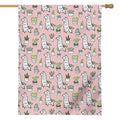 Cartoon Cactus And Llama Pattern Print House Flag