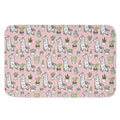 Cartoon Cactus And Llama Pattern Print Indoor Door Mat