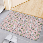 Cartoon Cactus And Llama Pattern Print Indoor Door Mat