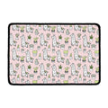 Cartoon Cactus And Llama Pattern Print Kitchen Mat