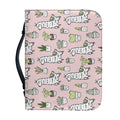 Cartoon Cactus And Llama Pattern Print Leather Bible Cover