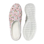 Cartoon Cactus And Llama Pattern Print Mesh Casual Shoes