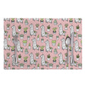 Cartoon Cactus And Llama Pattern Print Placemat