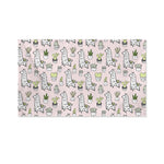 Cartoon Cactus And Llama Pattern Print Polyester Flag
