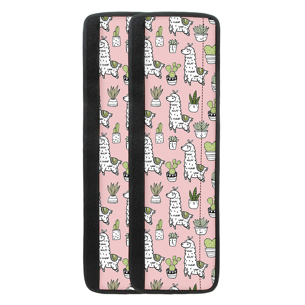 Cartoon Cactus And Llama Pattern Print Refrigerator Handle Covers