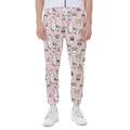 Cartoon Cactus And Llama Pattern Print Joggers