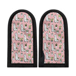 Cartoon Cactus And Llama Pattern Print Skillet Handle Cover