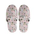 Cartoon Cactus And Llama Pattern Print Slippers