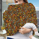 Cartoon Camping Pattern Print Baby Seat Cover