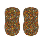 Cartoon Camping Pattern Print Bar Stool Covers