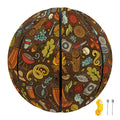 Cartoon Camping Pattern Print Basketball