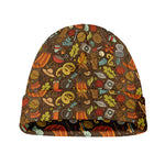 Cartoon Camping Pattern Print Beanie