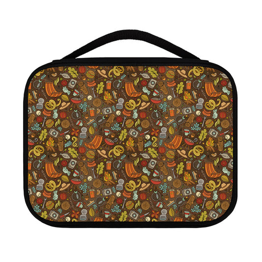 Cartoon Camping Pattern Print Classic Bible Case