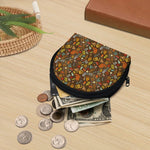 Cartoon Camping Pattern Print Coin Purse