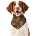 Cartoon Camping Pattern Print Dog Bandana