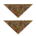 Cartoon Camping Pattern Print Dog Bandana