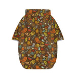 Cartoon Camping Pattern Print Dog Zip Up Hoodie