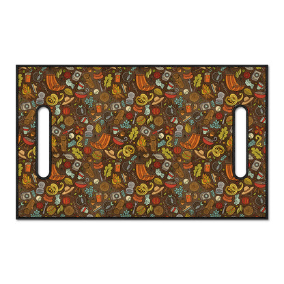 Cartoon Camping Pattern Print Golf Cart Seat Cover