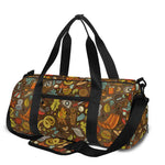 Cartoon Camping Pattern Print Gym Bag