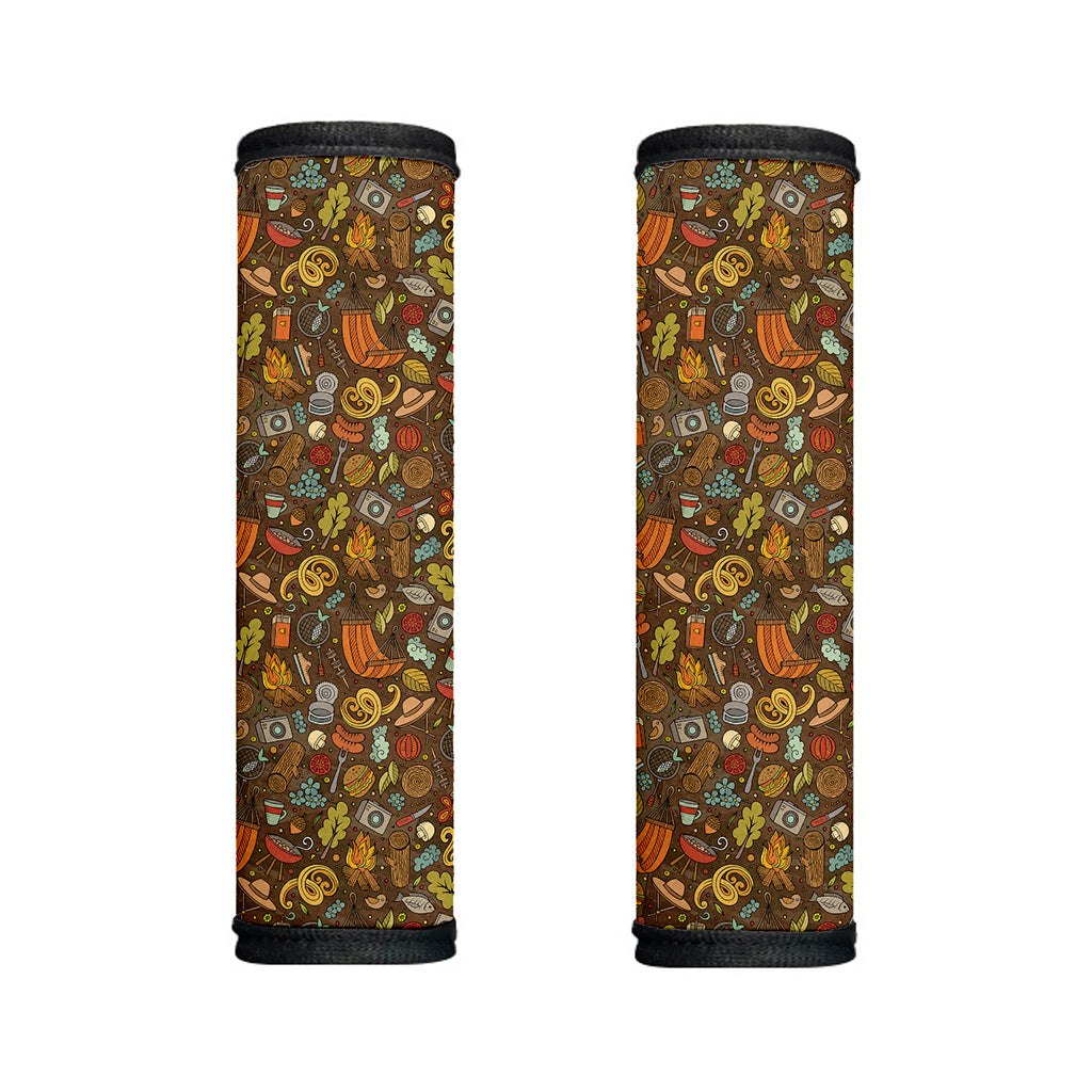 Cartoon Camping Pattern Print Handle Covers